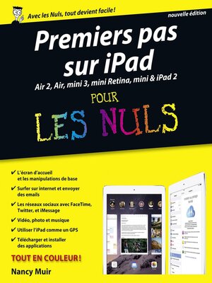 cover image of Premiers pas avec iPad pour les Nuls, nouvelle édition